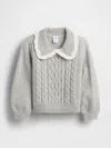 Gap Baby & Toddler Cashsoft Collared Sweater In Gray
