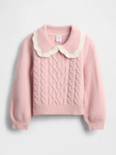 Gap Baby & Toddler Cashsoft Collared Sweater In Pink
