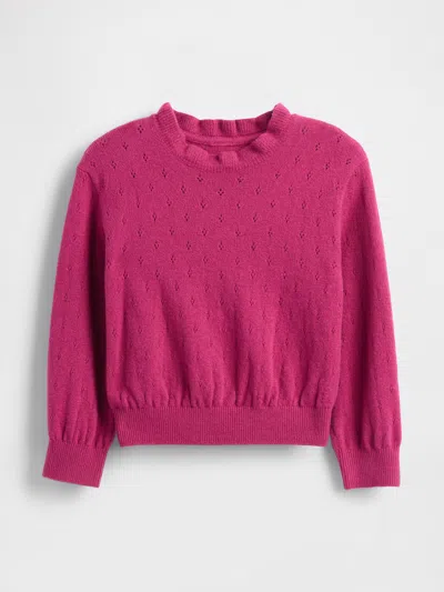 Gap Baby & Toddler Cashsoft Pointelle Sweater In Gold