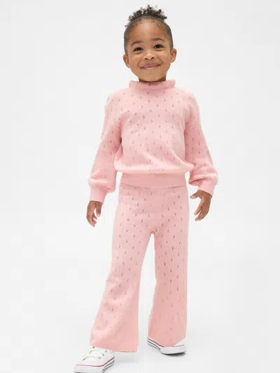 Gap Baby & Toddler Cashsoft Pointelle Sweater In Pink