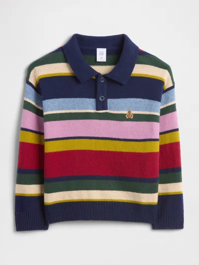 Gap Baby & Toddler Cashsoft Polo Shirt Sweater In Blue