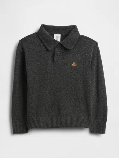 Gap Baby & Toddler Cashsoft Polo Shirt Sweater In Gray