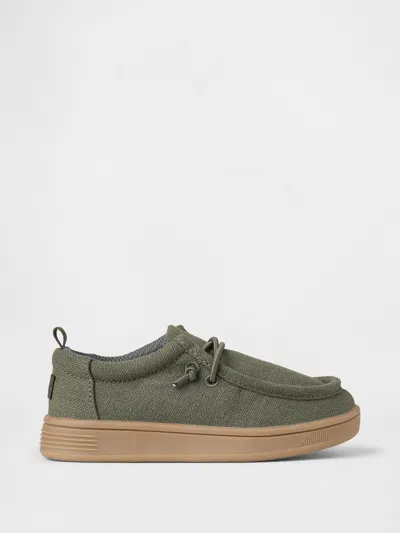 Gap Baby & Toddler Chambray Moc Sneakers In Thyme Green