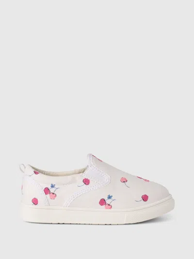 Gap Baby & Toddler Cherry Slip-on Sneakers In Off White