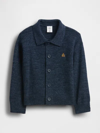 Gap Baby & Toddler Collared Button-front Sweater In Animal Print