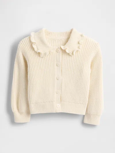Gap Baby & Toddler Collared Cardigan Sweater In Yellow