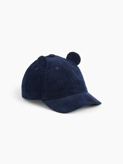 Gap Baby & Toddler Corduroy Bear Baseball Hat In Tapestry Navy