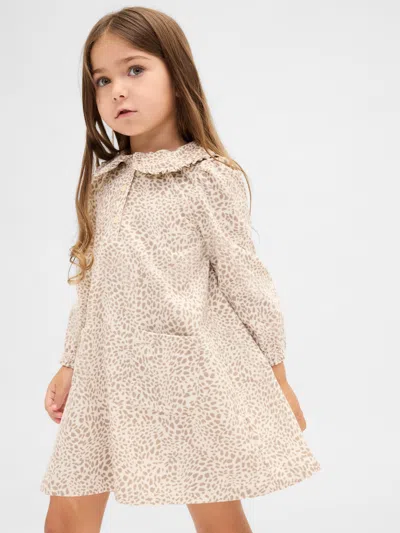 Gap Baby & Toddler Corduroy Ruffle Collar Dress In Neutral