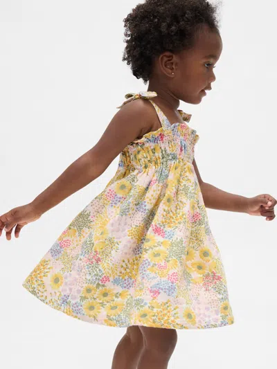 Gap Baby & Toddler Cotton Gauze Bow-strap Dress In Multi