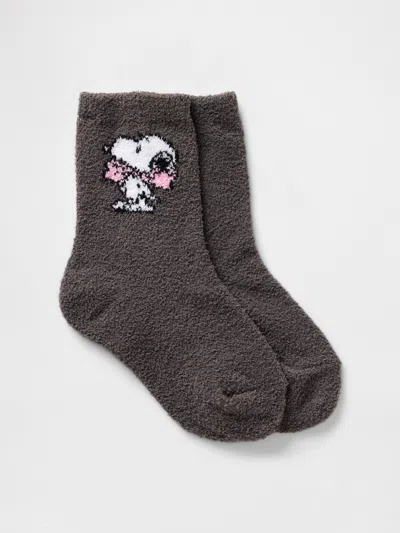 Gap Baby & Toddler Cozy Snoopy Socks In Plymouth Rock Brown