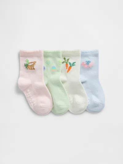 Gap Baby & Toddler Crew Socks (4-pack) In Multi