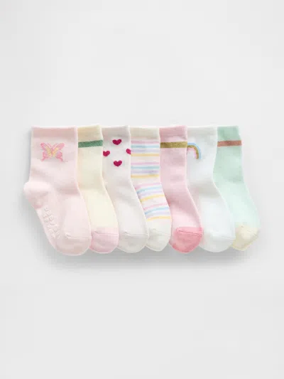 Gap Baby & Toddler Crew Socks (7-pack) In Multi