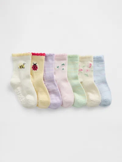 Gap Baby & Toddler Crew Socks (7-pack) In Multi