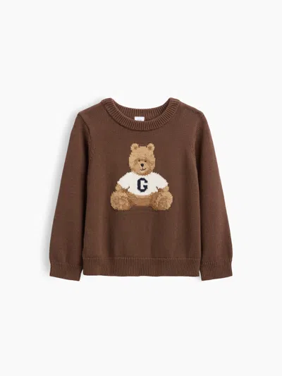 Gap Baby & Toddler Crewneck Sweater In Brannan Brown