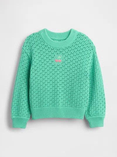 Gap Baby & Toddler Crewneck Sweater In Green