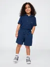 Gap Baby & Toddler Crinkle Gauze Denim Outfit Set In Medium Indigo
