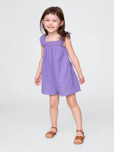 Gap Baby & Toddler Crinkle Gauze Flutter-sleeve Romper