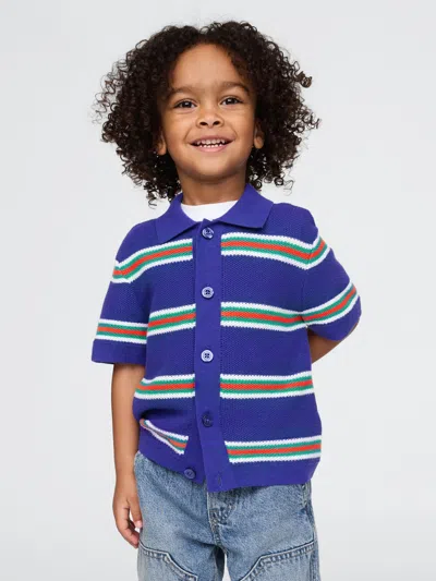 Gap Baby & Toddler Crochet Cabana Shirt In Spectrum Blue