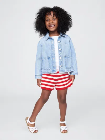 Gap Baby & Toddler Crochet Pull-on Shorts In Red
