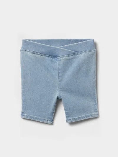 Gap Baby & Toddler Denim Bike Shorts In Light Wash