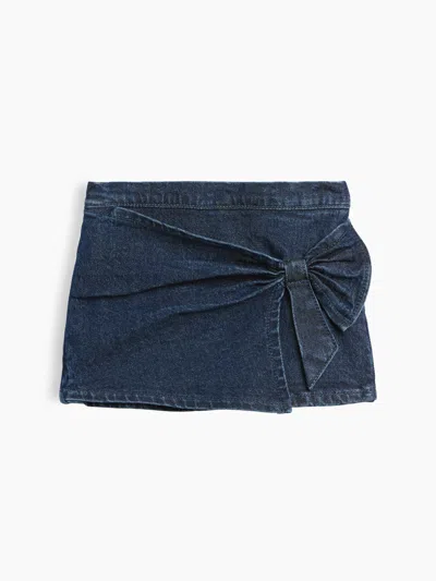 Gap Baby & Toddler Denim Bow Skort In Blue