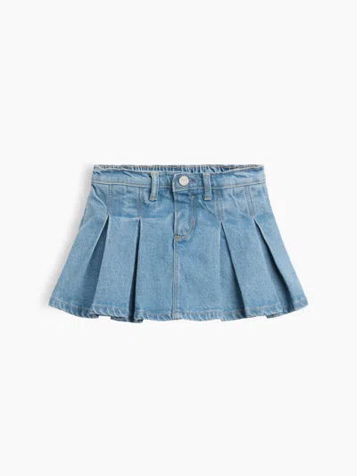 Gap Baby & Toddler Denim Pleated Skort In Brown