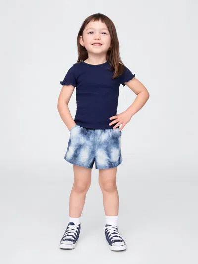 Gap Baby & Toddler Denim Pull-on Shorts In Blue