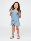 Gap Baby & Toddler Denim Ruffle Skort Set In Medium Wash