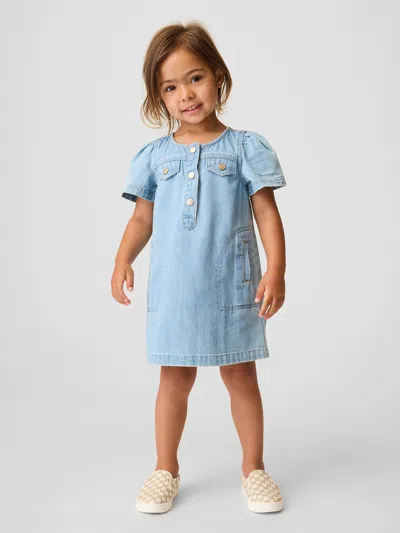 Gap Baby & Toddler Denim Shirtdress In Light Wash