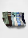 Gap Baby & Toddler Dino Crew Socks (7-pack) In Multi