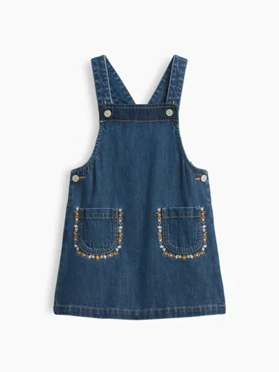 Gap Baby & Toddler Embroidered Denim Skirtall In Medium Wash