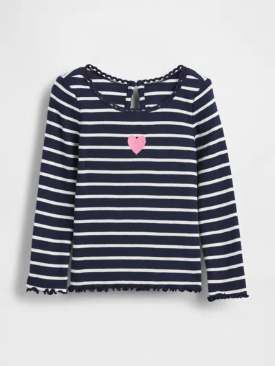 Gap Baby & Toddler Embroidered Graphic Rib T-shirt In Blue