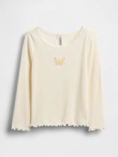 Gap Baby & Toddler Embroidered Graphic Rib T-shirt In Neutral