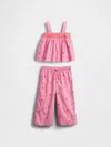 Gap Baby & Toddler Embroidered Outfit Set In May Pink
