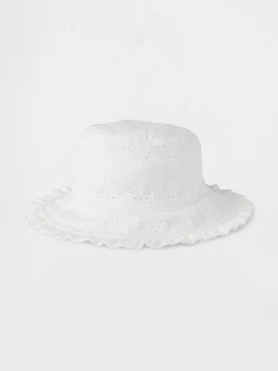 Gap Baby & Toddler Eyelet Bucket Hat In Off White