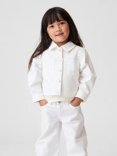 Gap Baby & Toddler Eyelet Denim Jacket In White