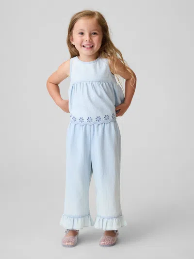 Gap Baby & Toddler Eyelet Denim Outfit Set In Brown