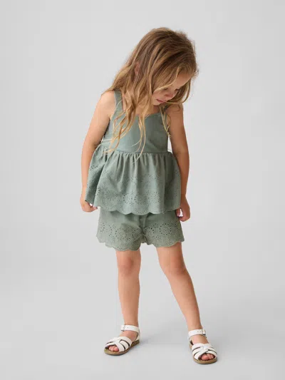 Gap Baby & Toddler Eyelet Hem Pull-on Shorts In Multi