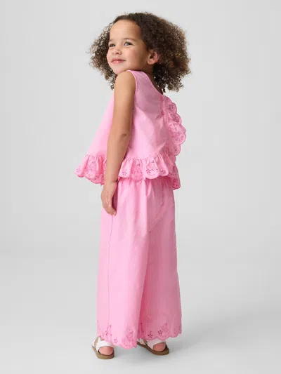 Gap Baby & Toddler Eyelet Ruffle Outfit Set In Pink