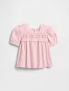 Gap Baby & Toddler Eyelet Top In Pink