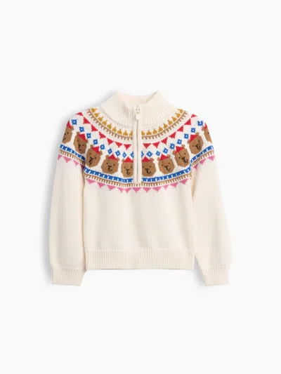 Gap Baby & Toddler Fair Isle Half-zip Pullover Sweater In Multi