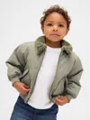 Gap Baby & Toddler Faux-fur Collar Bomber Jacket In Green