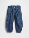 Gap Baby & Toddler Floral Horseshoe Jeans In Blue
