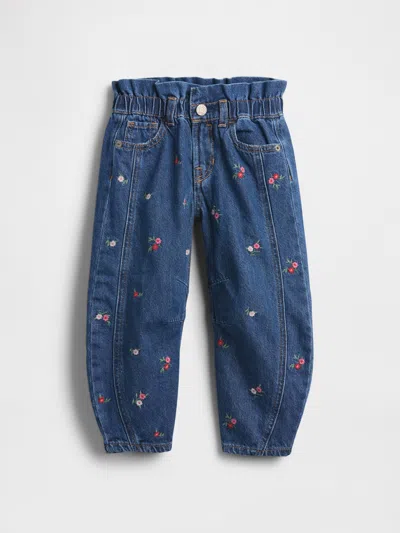 Gap Baby & Toddler Floral Horseshoe Jeans In Blue
