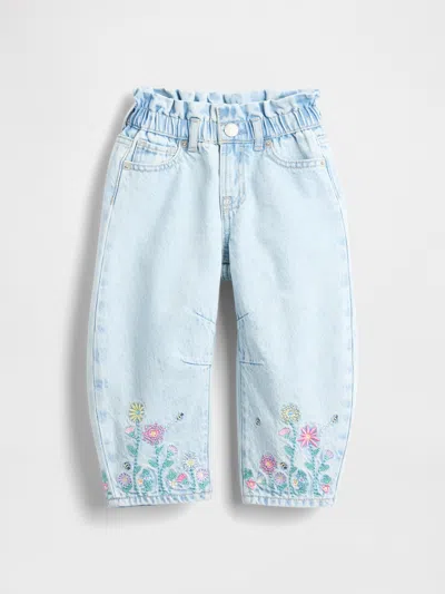 Gap Baby & Toddler Floral Horseshoe Jeans In Blue