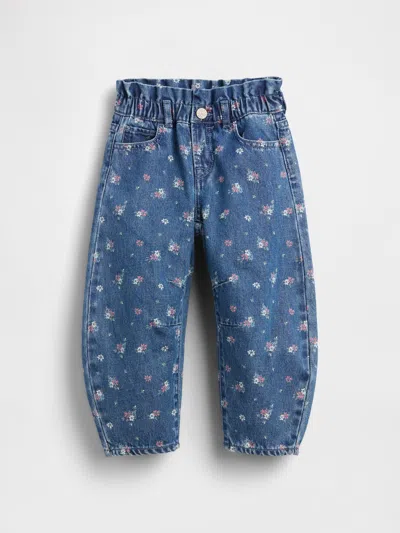 Gap Baby & Toddler Floral Horseshoe Jeans In Blue