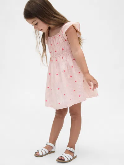Gap Baby & Toddler Flutter-sleeve Dress In Pink