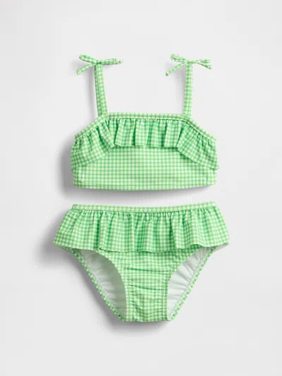 Gap Baby & Toddler Gingham Swim Two-piece In Tiny Gingham Green