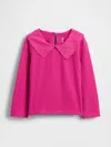 Gap Baby & Toddler Heart Collar Top In Pink