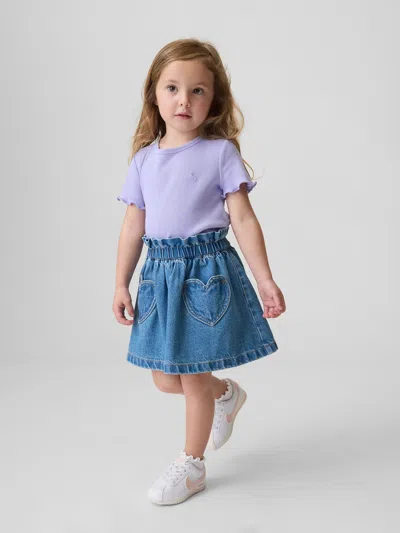 Gap Baby & Toddler Heart Pocket Denim Skirt In Multi